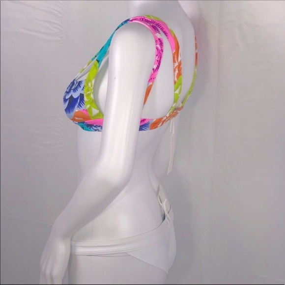 Kopper&Zink Floral Triangle Cutout Bikini Top Only - Picture 12 of 16